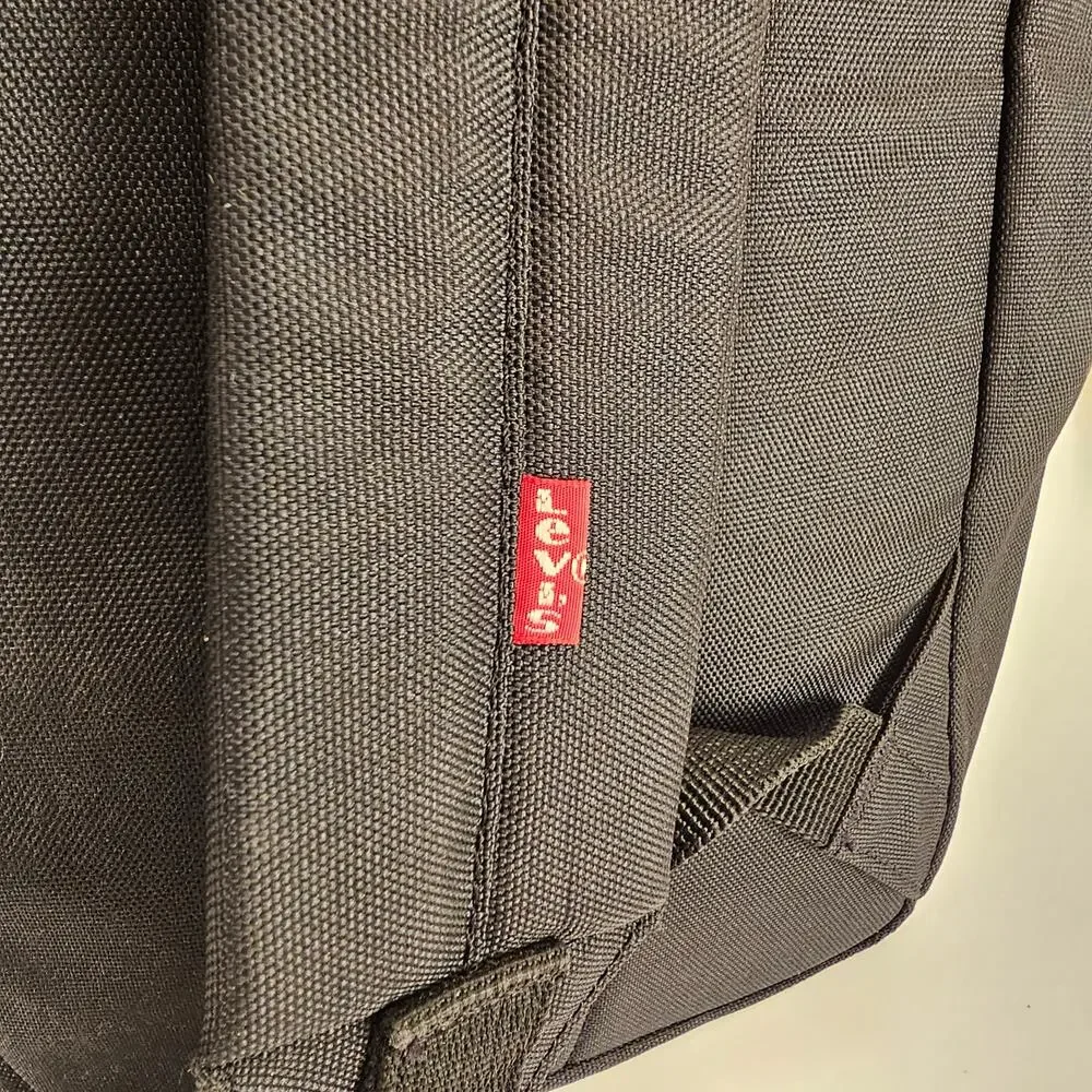 Levi’s Backpack Blue Black Polyester Laptop School Travel Bag 15” x 10